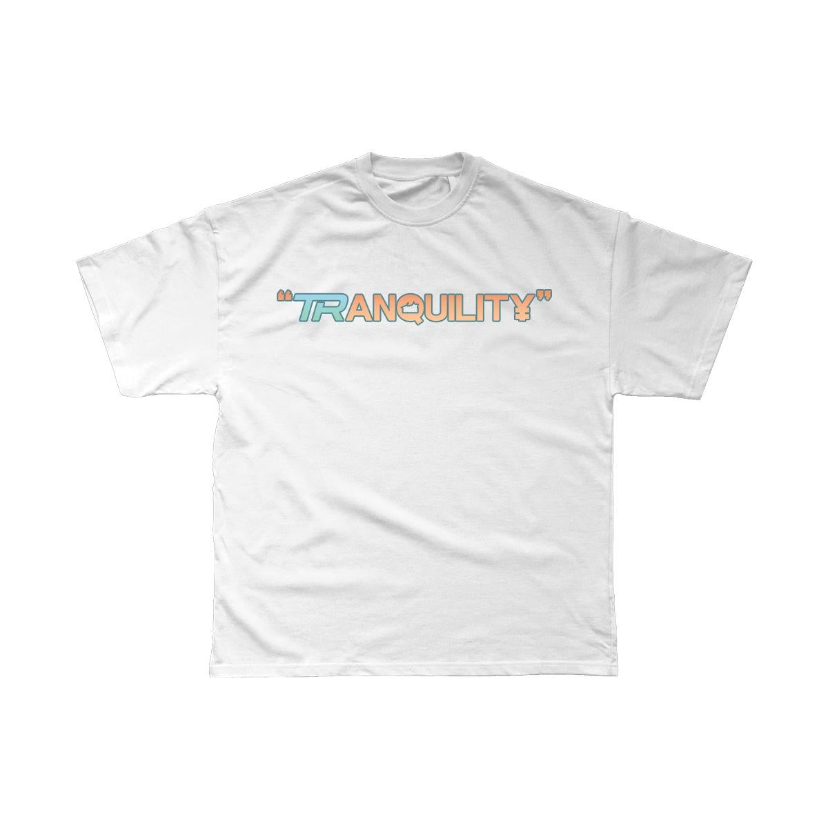 Take Risks White 'TRanquility' T-Shirt - Turquoise/Orange