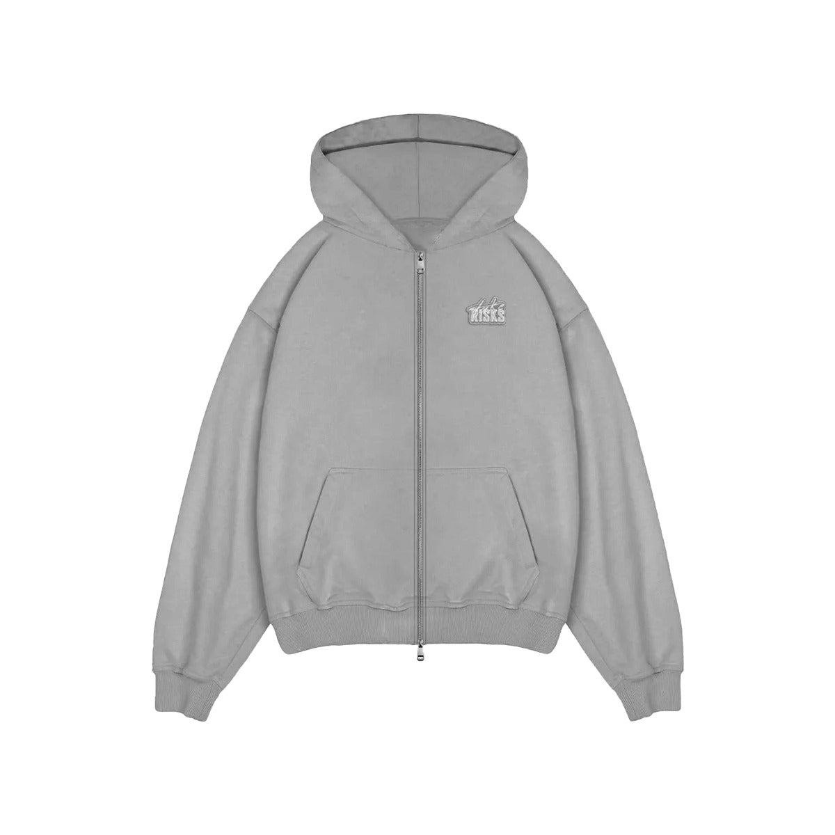 Take Risks Grey Flare Relaxed Fit Tracksuit (Hoodie)