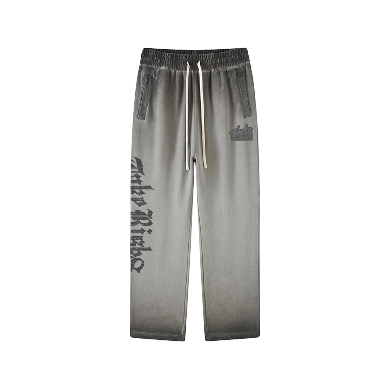 Take Risks Grey Stonewash Tracksuit Pants