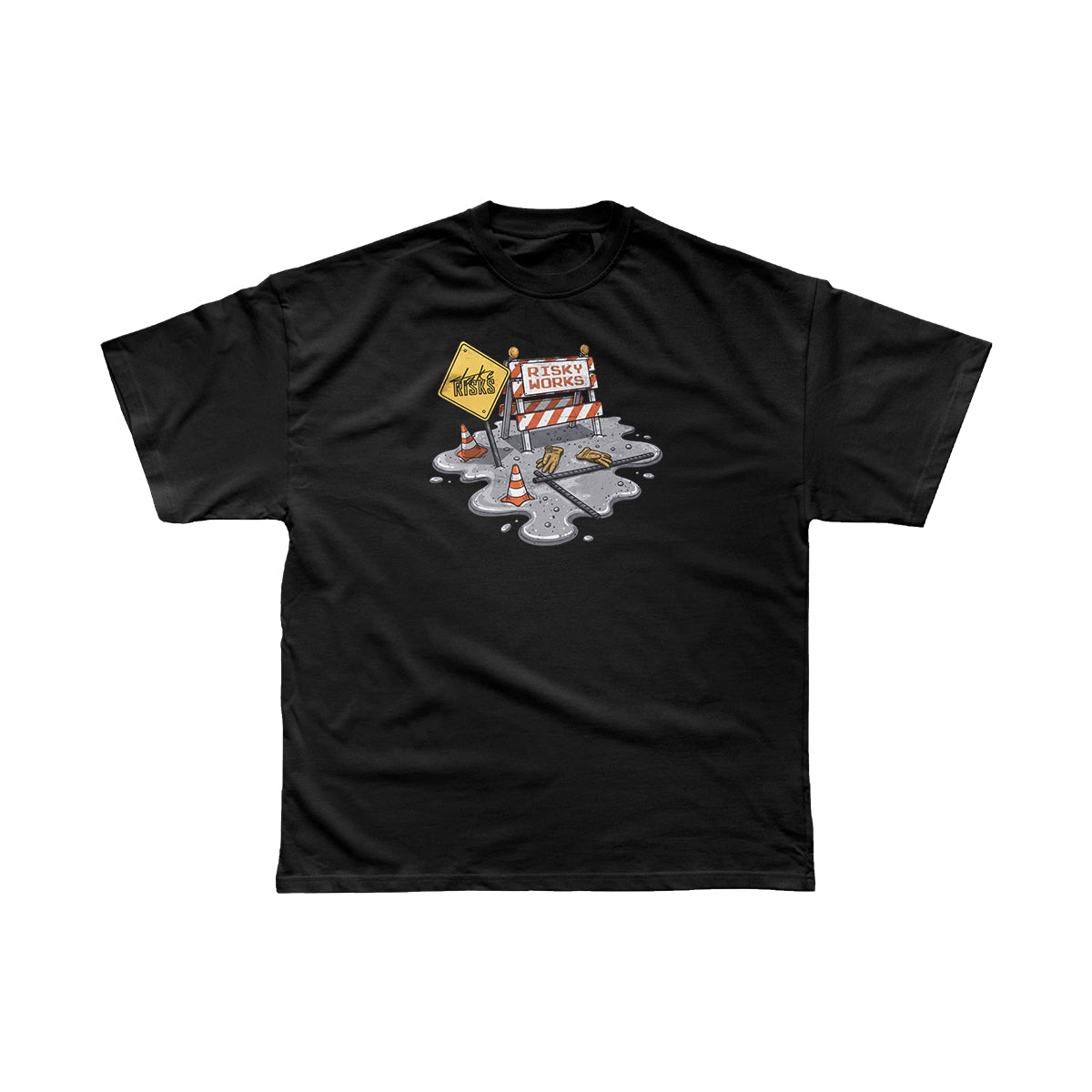 Take Risks 'Big Spill PT2' Black T-Shirt