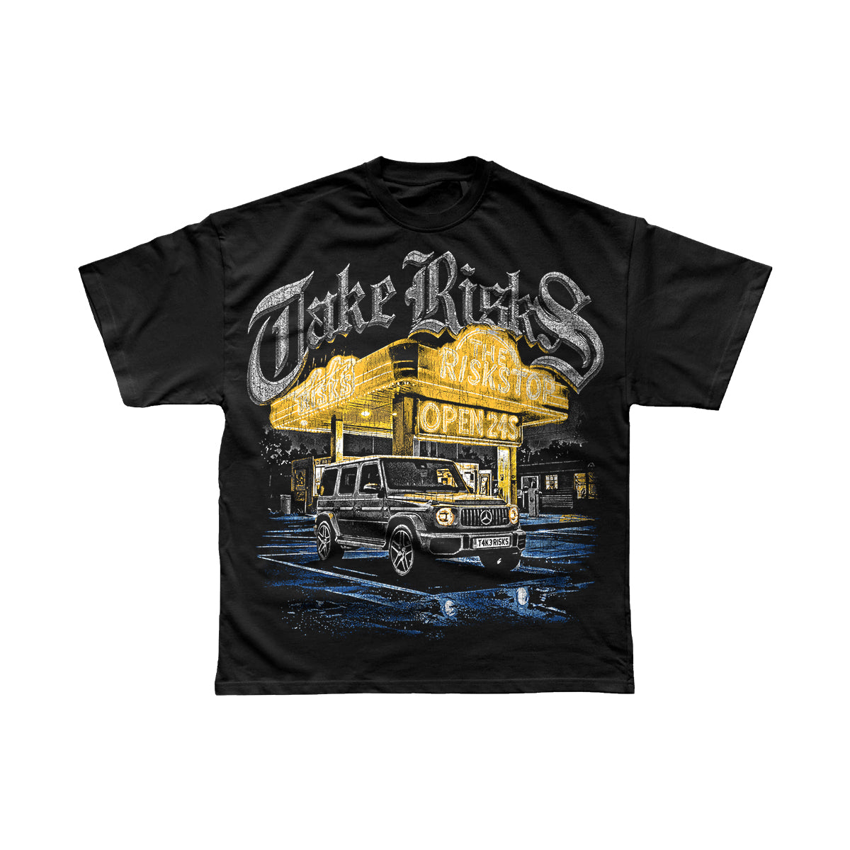 Take Risks 'RiskStop' Black/Yellow T-Shirt