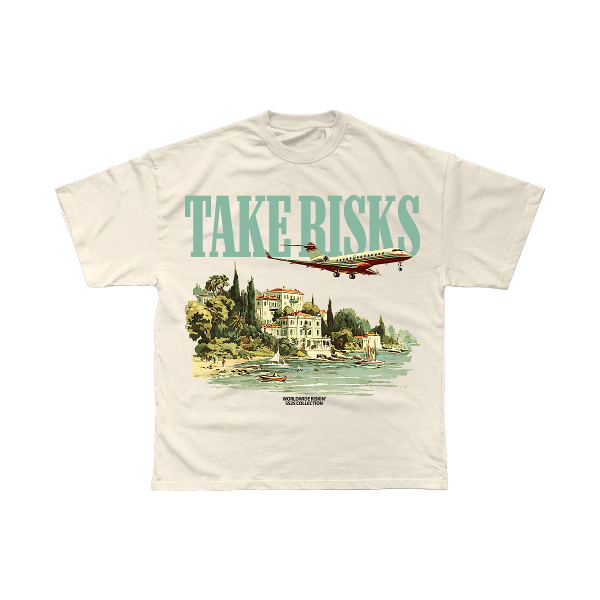 Take Risks 'Flight Club' Sage T-Shirt