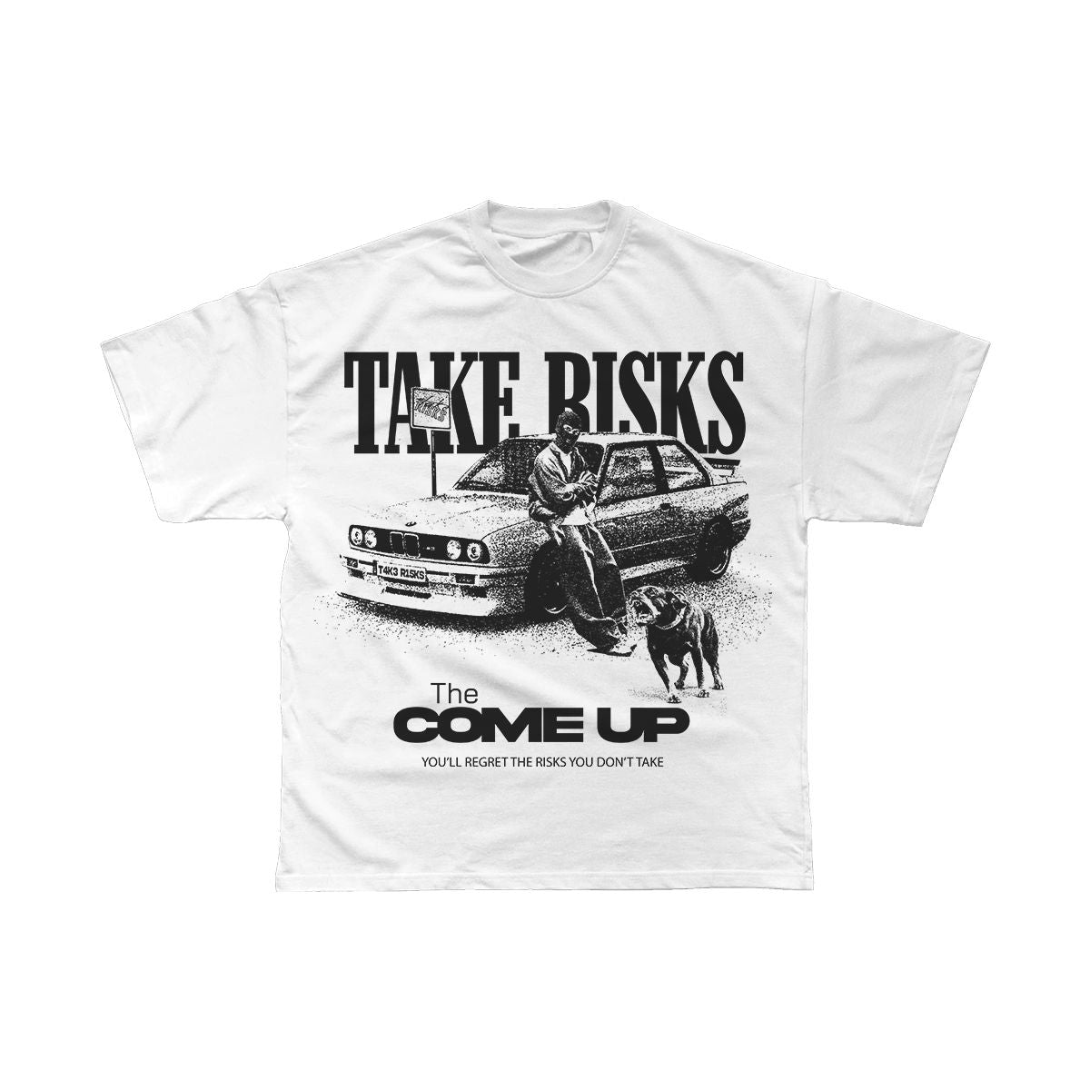 Take Risks 'The Come Up PT2' White T-Shirt