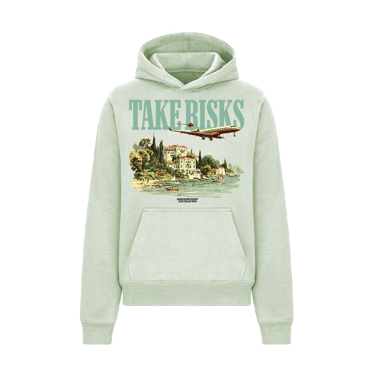 Take Risks 'Flight Club' Sage Hoodie