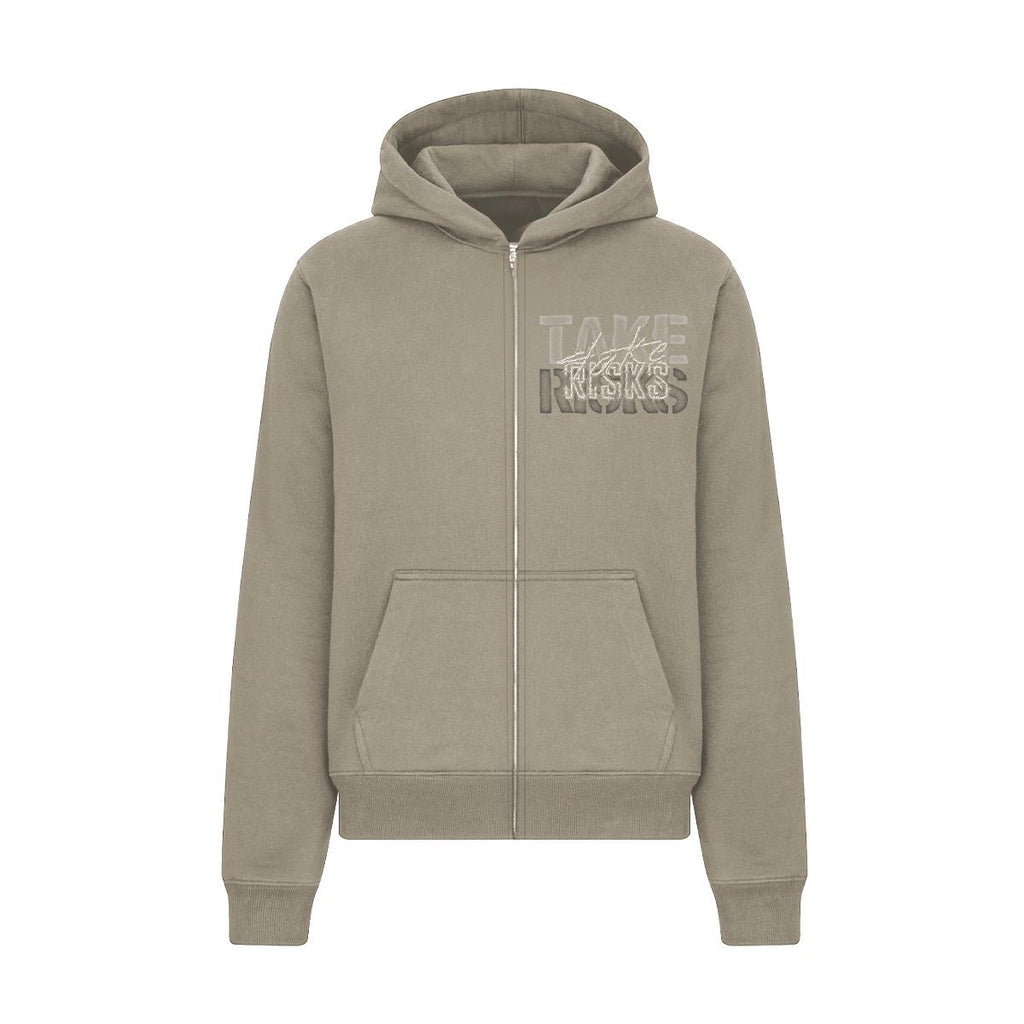 Take Risks 'RiskWire' Hoodie (Stone Olive)