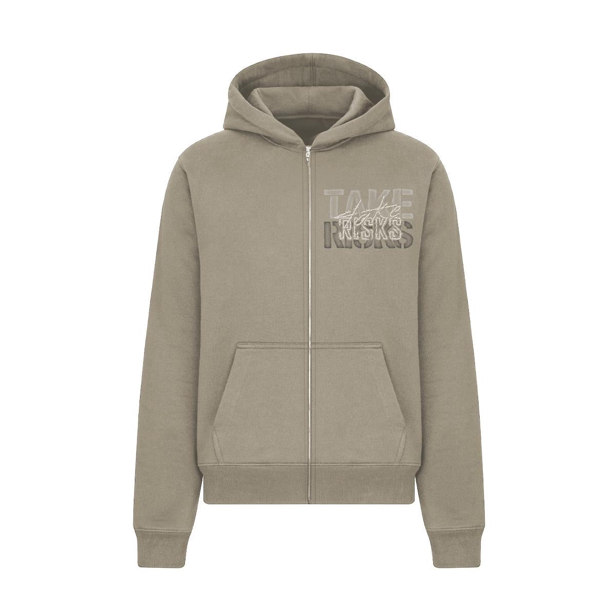 Take Risks 'RiskWire' Hoodie (Stone Olive)
