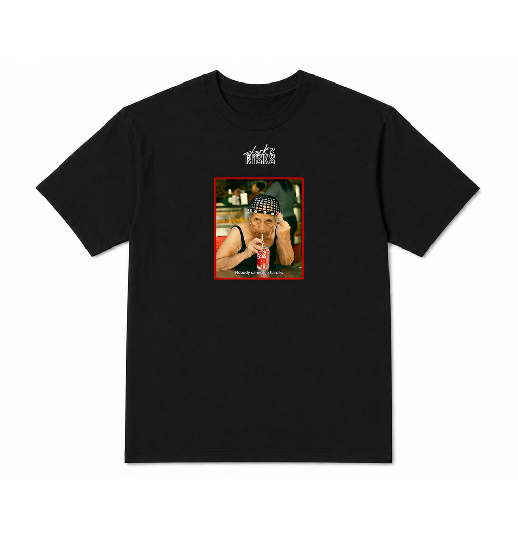 Take Risks 'GRANNY CARES' Statement T-Shirt