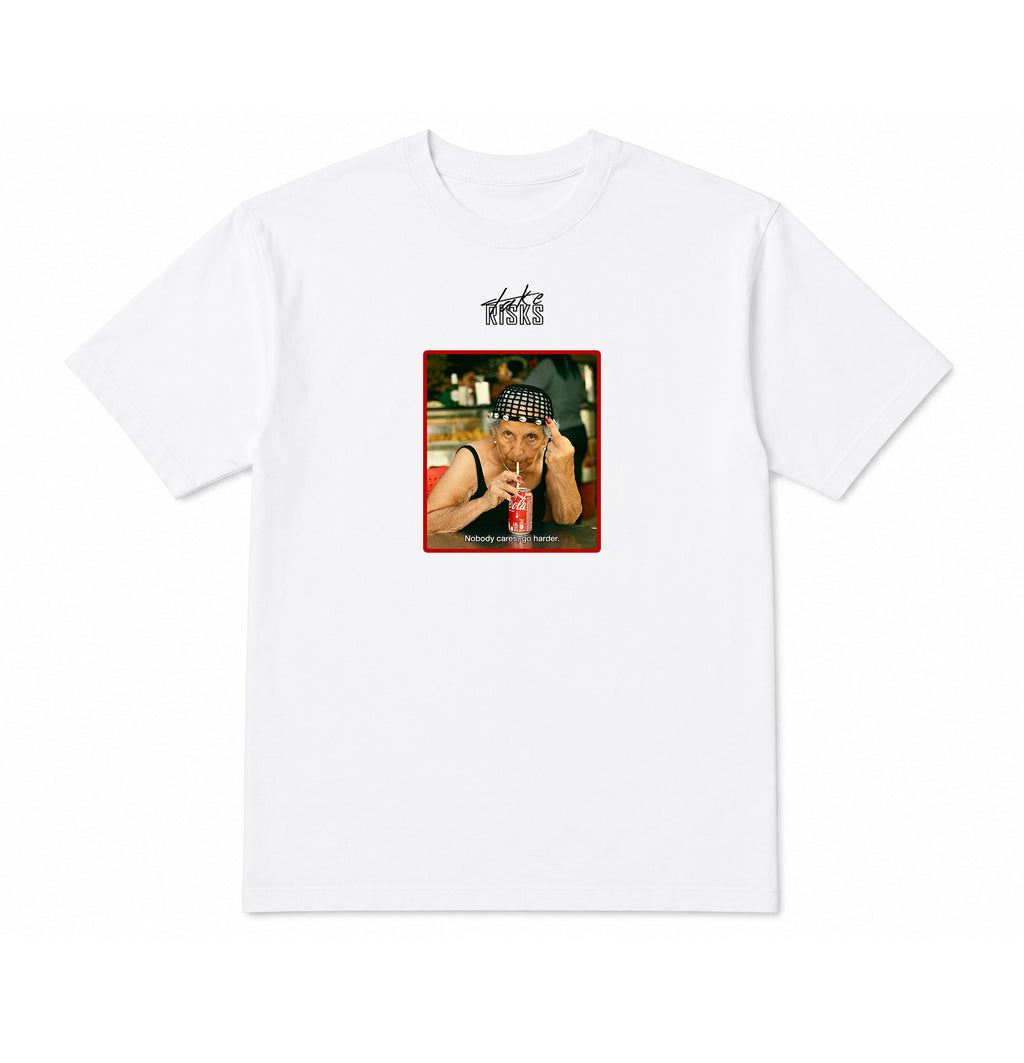 Take Risks 'GRANNY CARES' Statement T-Shirt