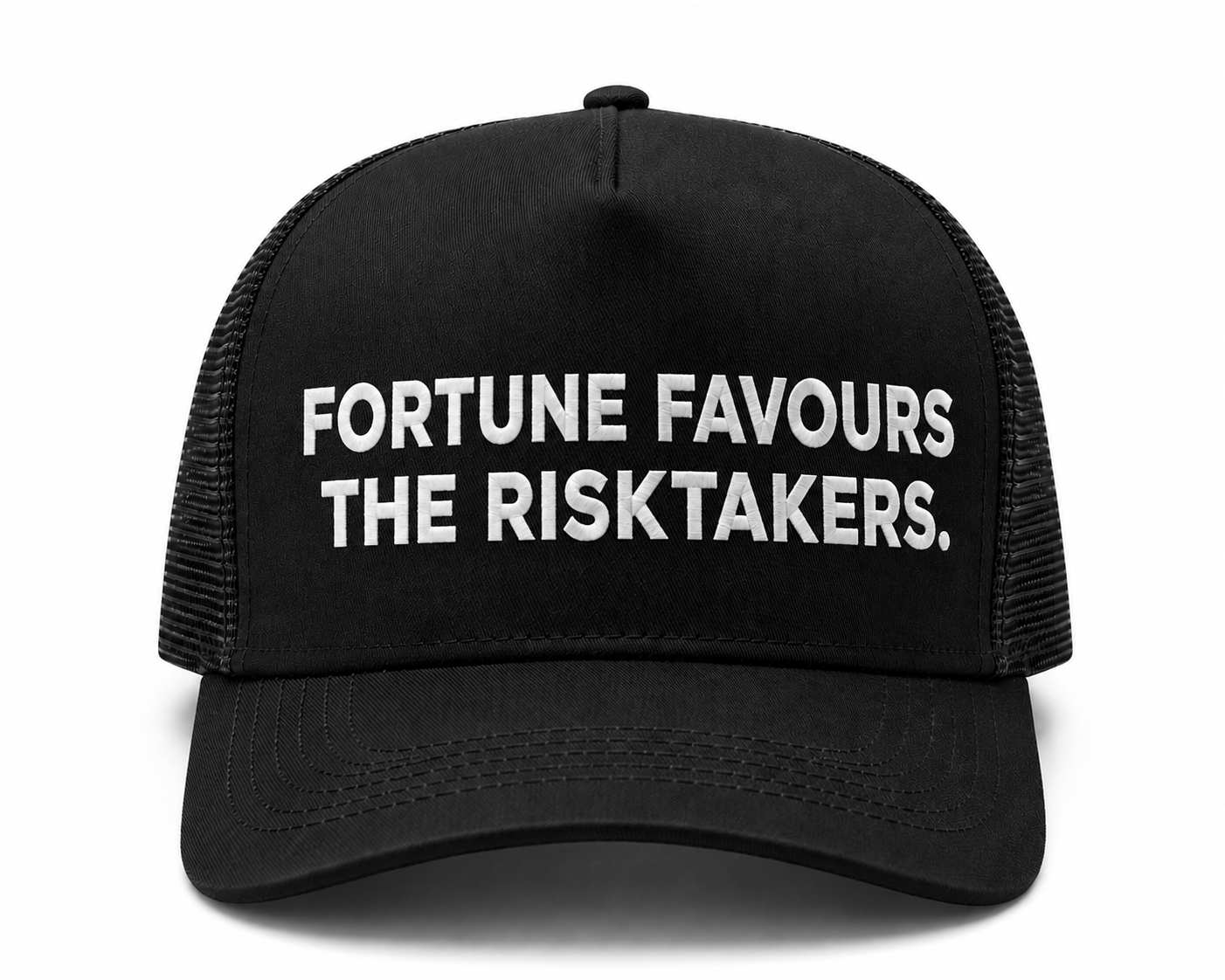 Take Risks 'FORTUNE FAVOURS THE RISKTAKERS' Statement Cap