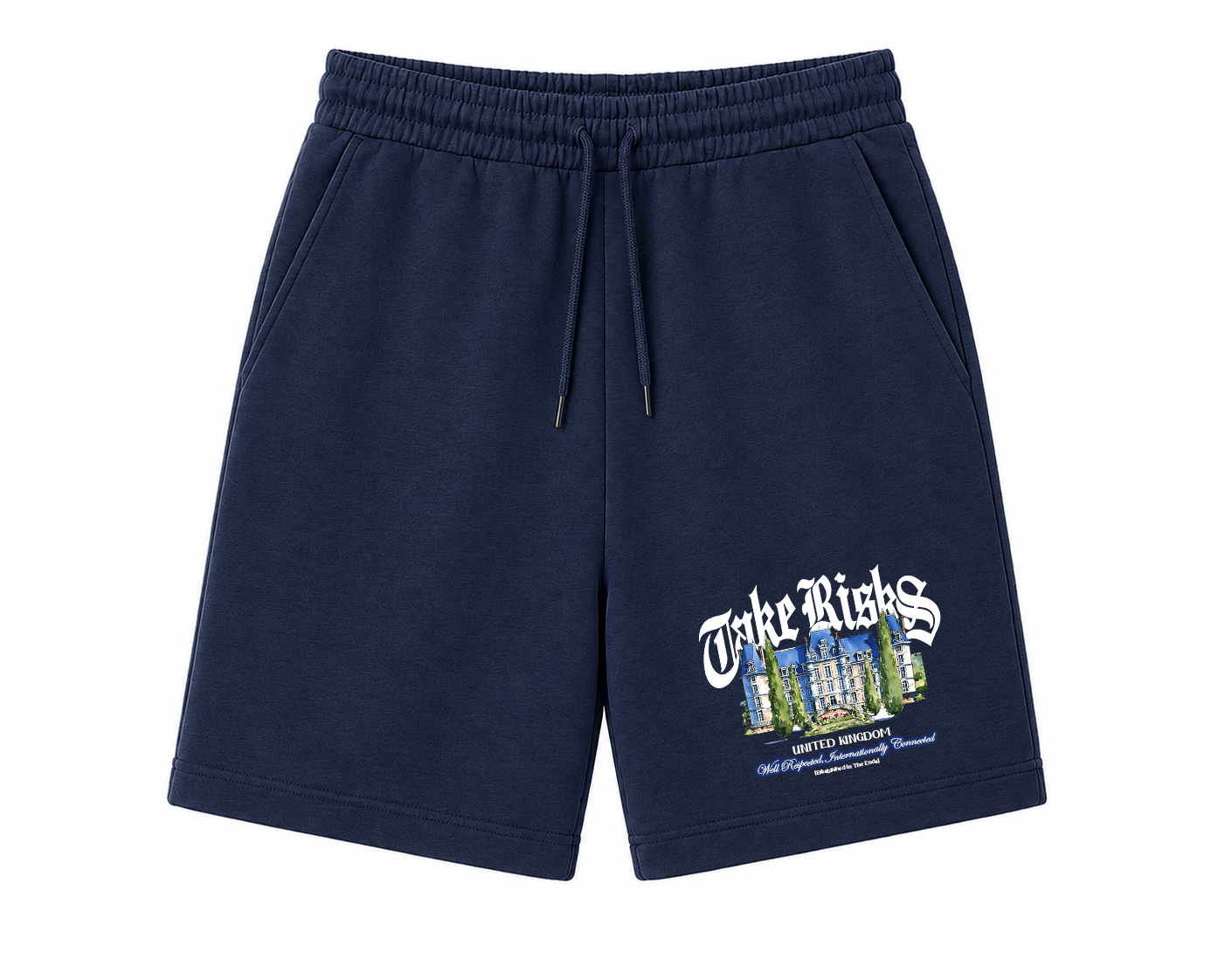 Take Risks 'Castle' Navy Shorts