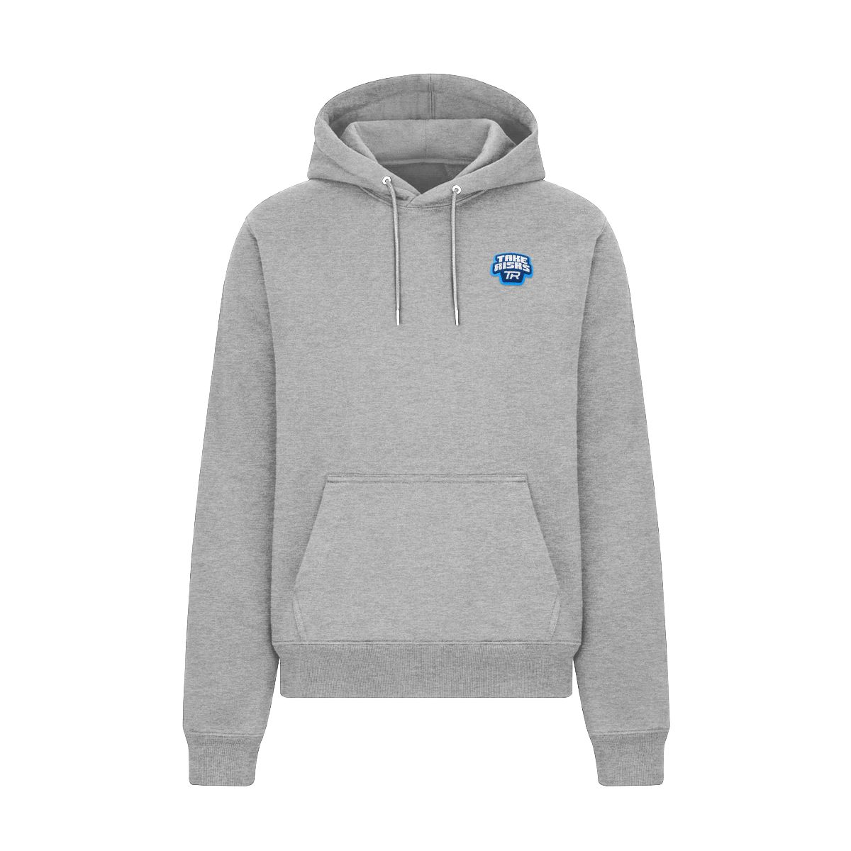 Take Risks Grey 'TR Patch' Hoodie - Blue