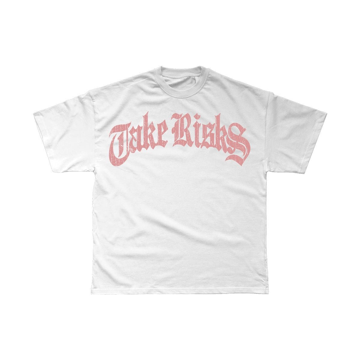Take Risks 'Genesis' White/Peach T-Shirt