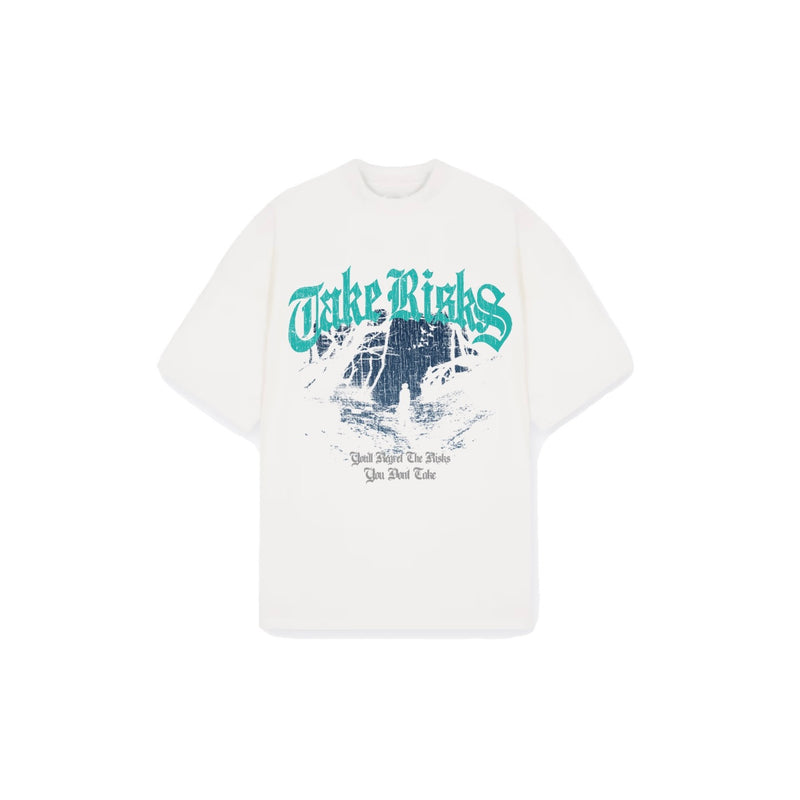 Take Risks 'Scary Hours' White T-Shirt