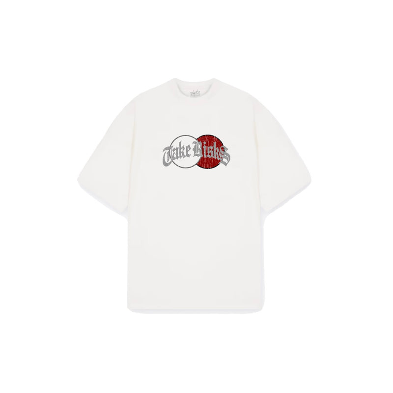 Take Risks 'Genesis 2.0' White/Burgundy T-Shirt