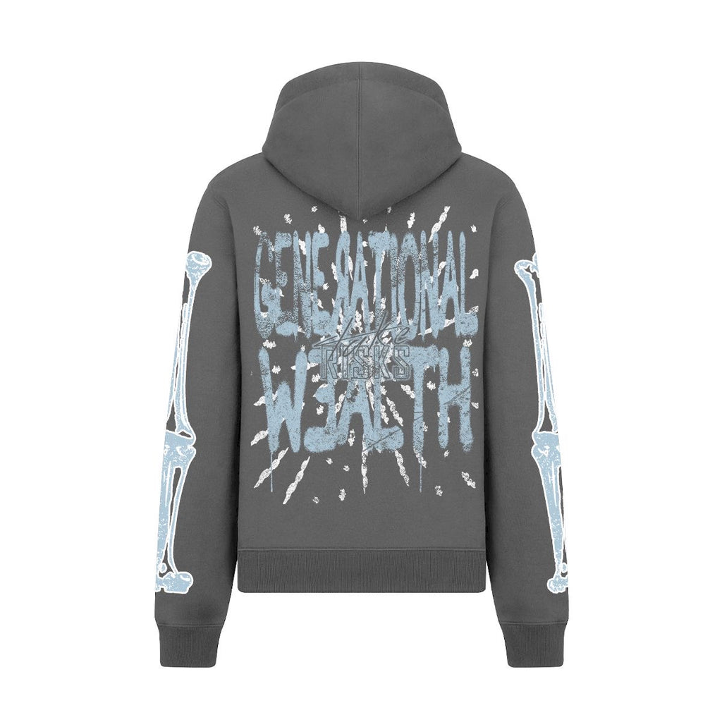 Take Risks Asphalt Grey 'Generational Wealth' Hoodie