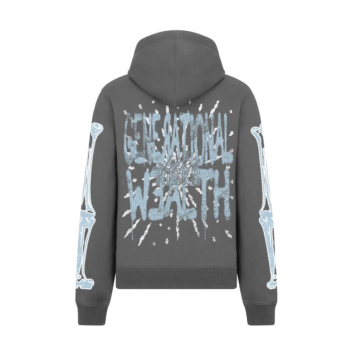 Take Risks Asphalt Grey 'Generational Wealth' Hoodie