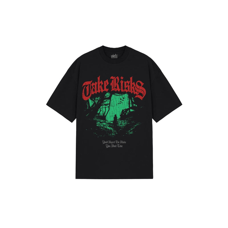 Take Risks 'Scary Hours' Black T-Shirt