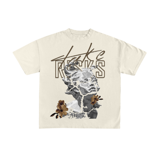 Take Risks Cream 'Fine China' Brown T-Shirt