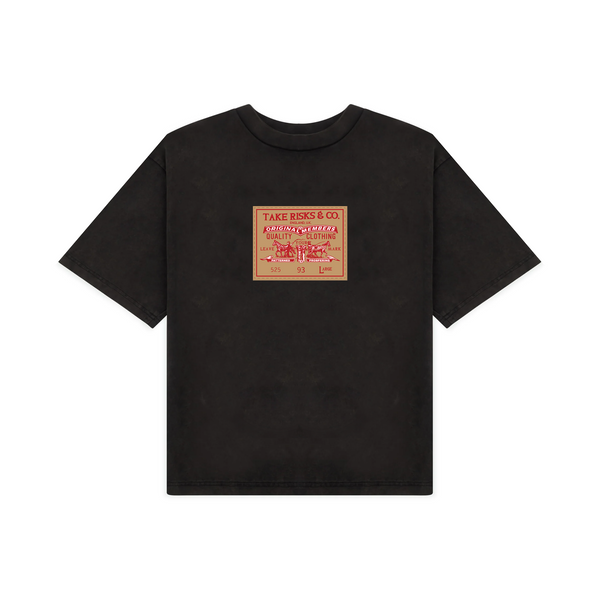 Take Risks 'Patchwork' Black T-Shirt – Takerisksandprosperuk
