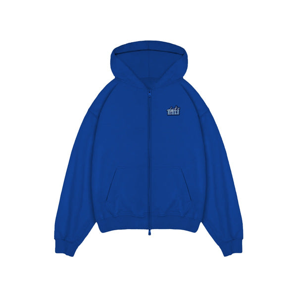 Take Risks Blue Flare Relaxed Fit Tracksuit (Hoodie)