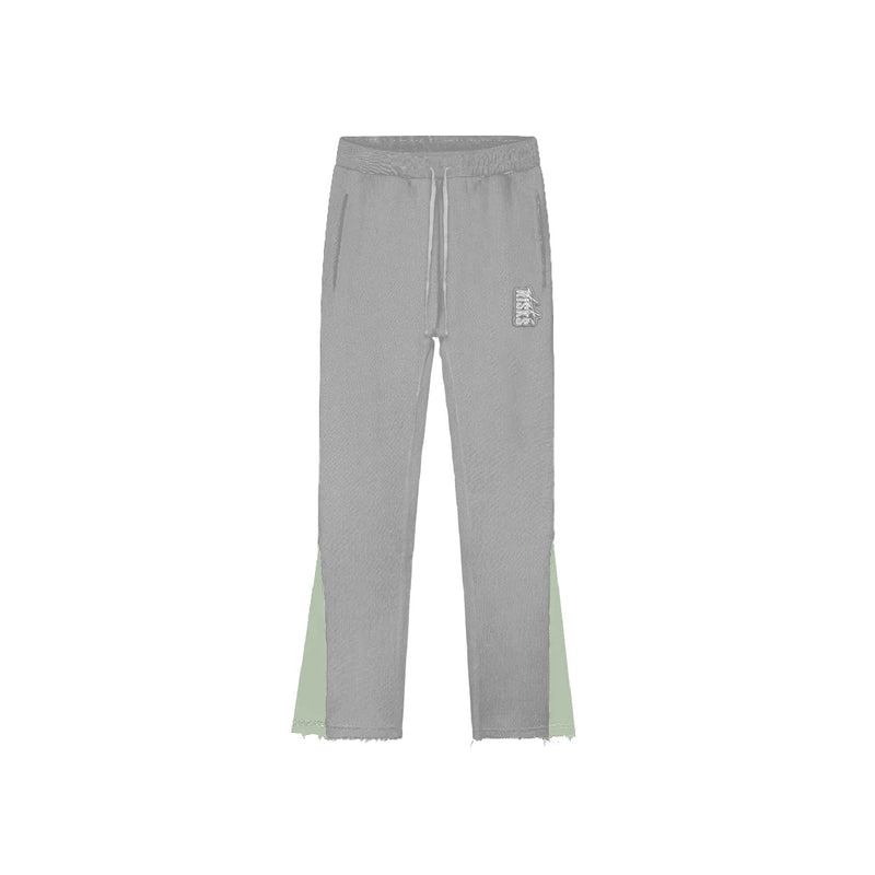 Take Risks Grey Flare Relaxed Fit Tracksuit (Pants)