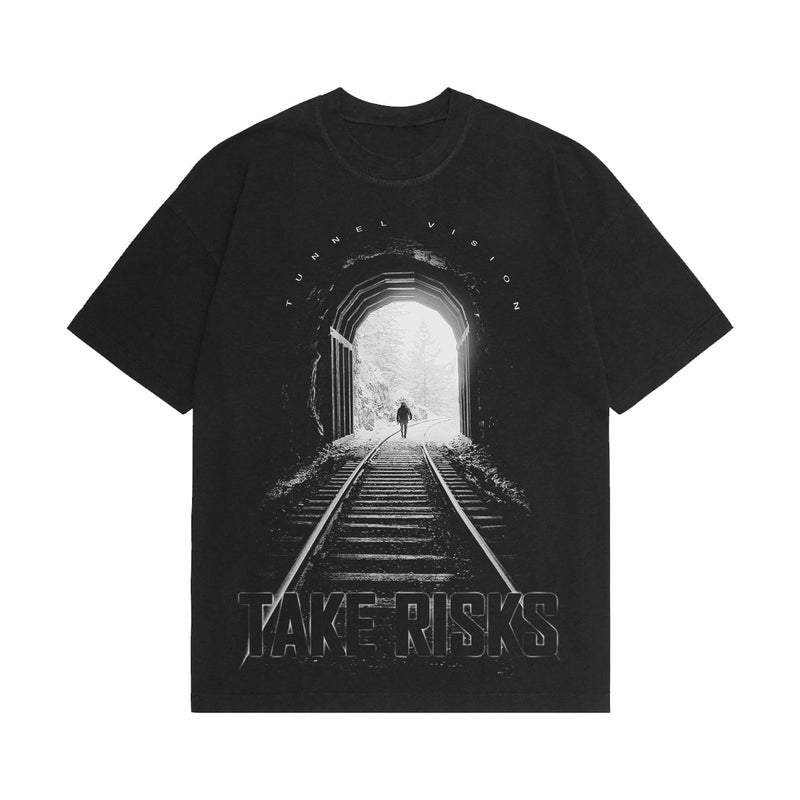 Take Risks Black TunnelVision T-Shirt