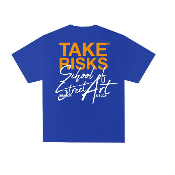 Take Risks 'School Of Street Art' Royal Blue T-Shirt