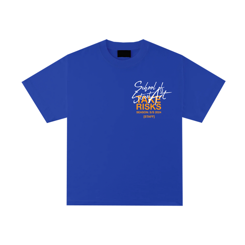 Take Risks 'School Of Street Art' Royal Blue T-Shirt