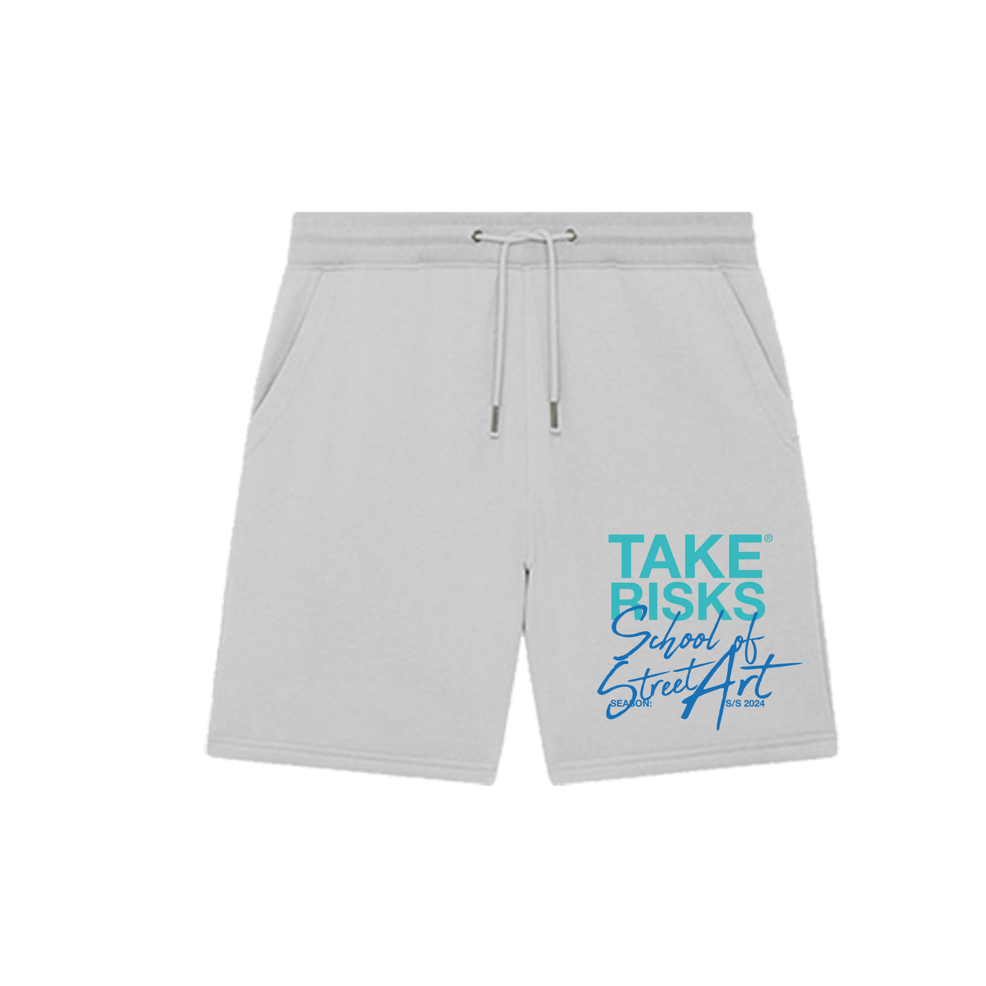 Take Risks 'School Of Street Art' Blue Shorts