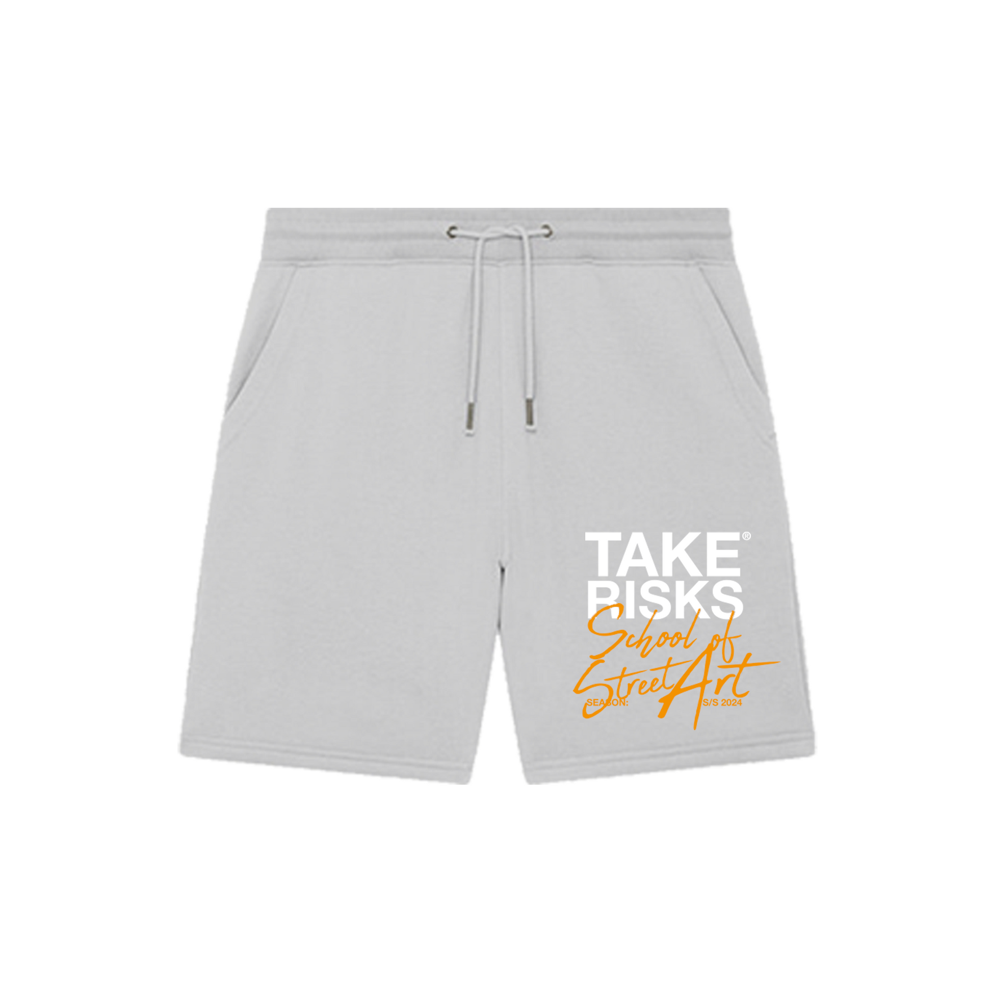 Take Risks 'School Of Street Art' Orange Shorts