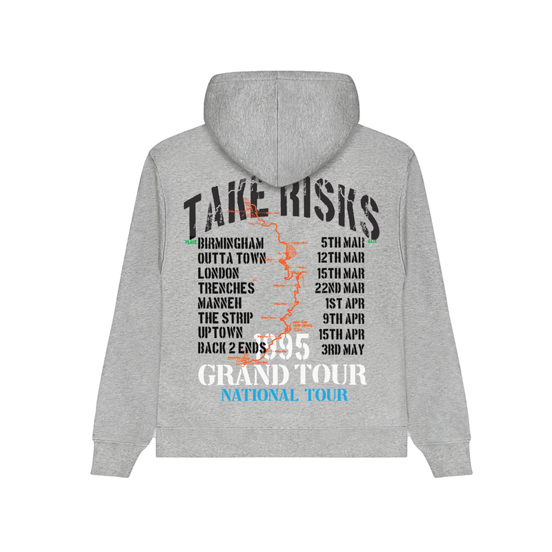 Take Risks 'Grand Tour' Grey Hoodie