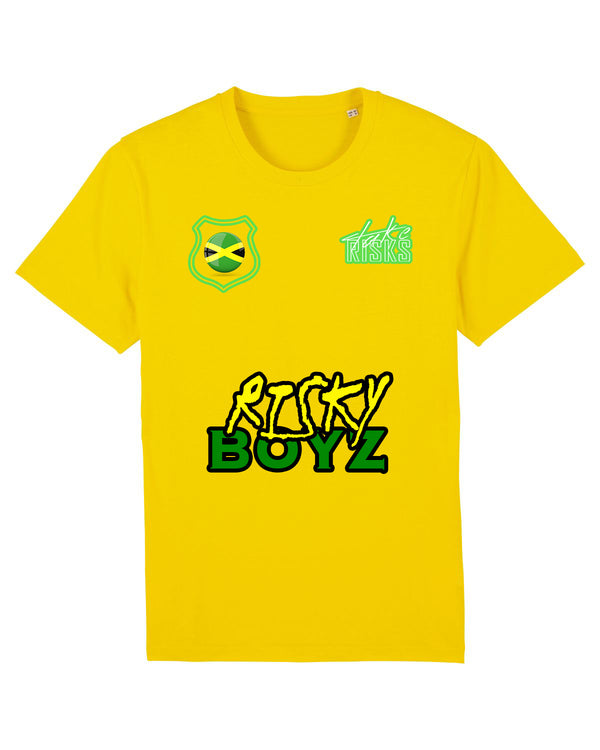 Take Risks 'Risky Boyz' Football T-Shirt (Yellow)