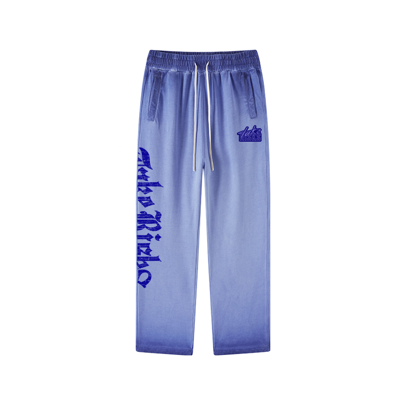 Take Risks Blue Stonewash Tracksuit Pants