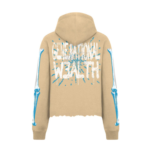 Take Risks Generational Wealth Crop Hoodie