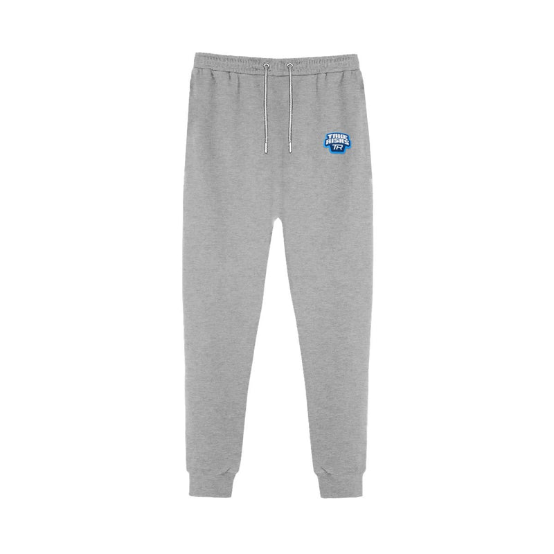 Take Risks Grey 'TR Patch' Tracksuit Pants - Blue