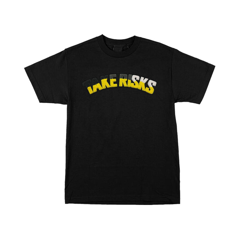 Take Risks YellowScale (Black T-shirt)