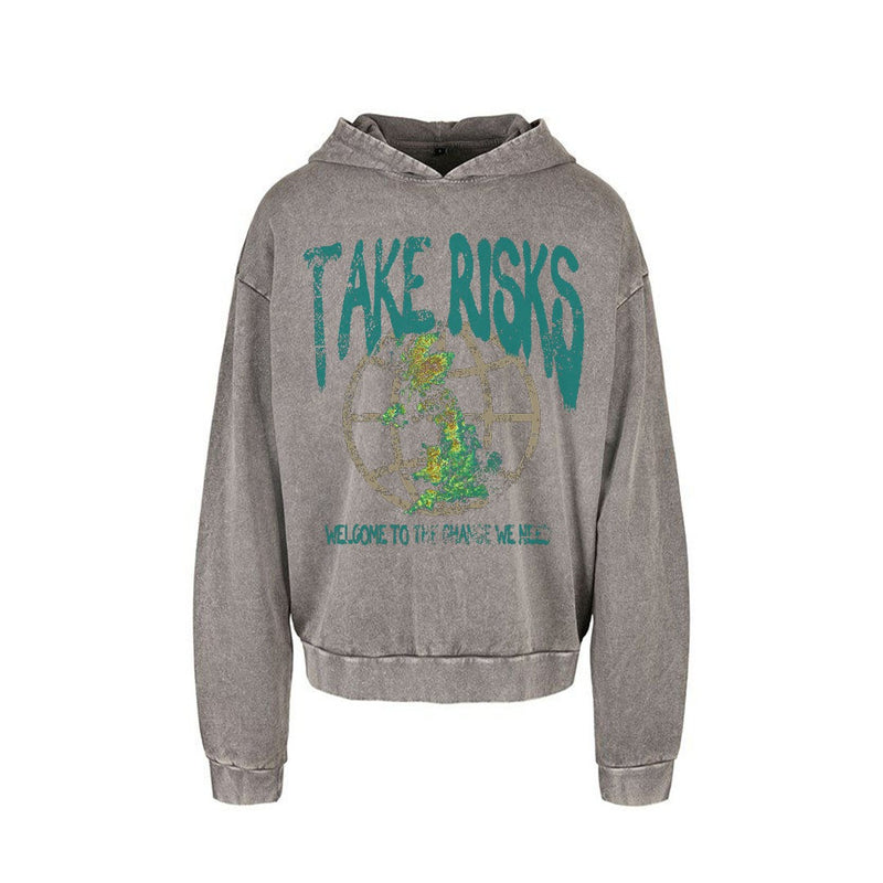 Take Risks 'Generational Wealth' Oversized Hoodie (Grey)