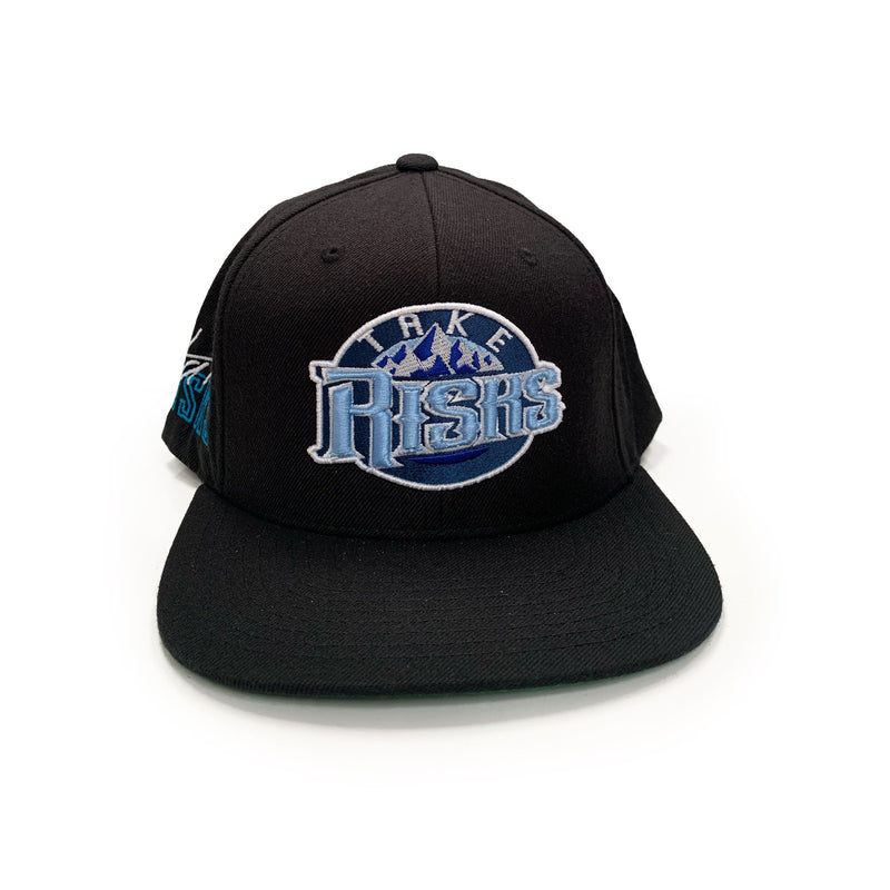 Take Risks 'RiskyLeague' Black/BabyBlue Snapback
