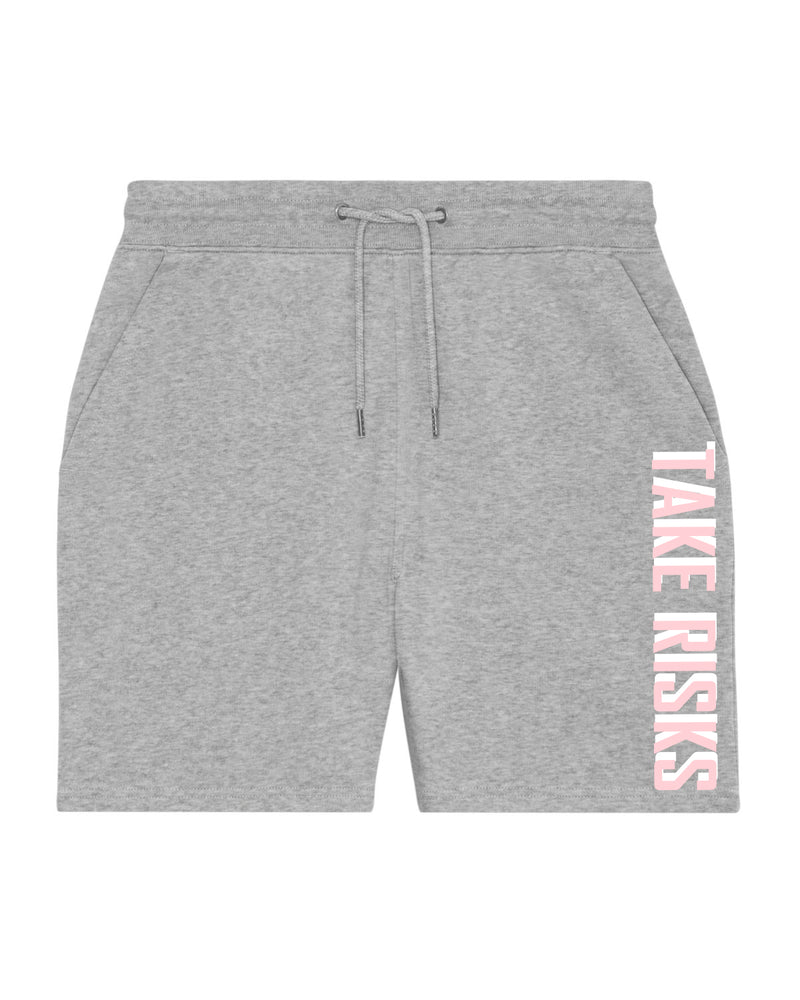 Take Risks Pink/Grey Statement Shorts