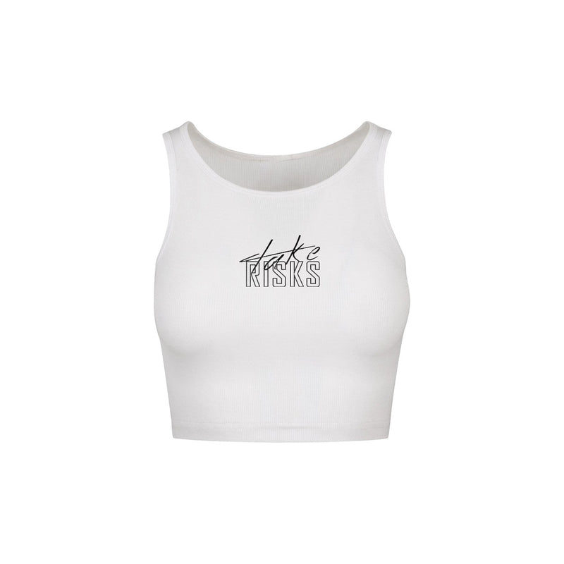 Take Risks female Signature Tank Top