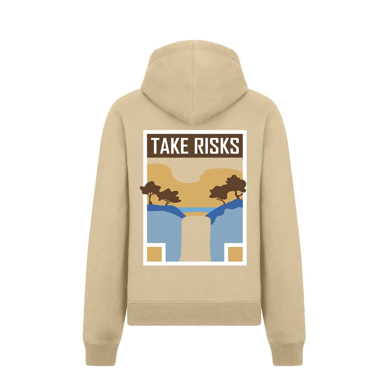 Take Risks (Beige) Serenity Hoodie