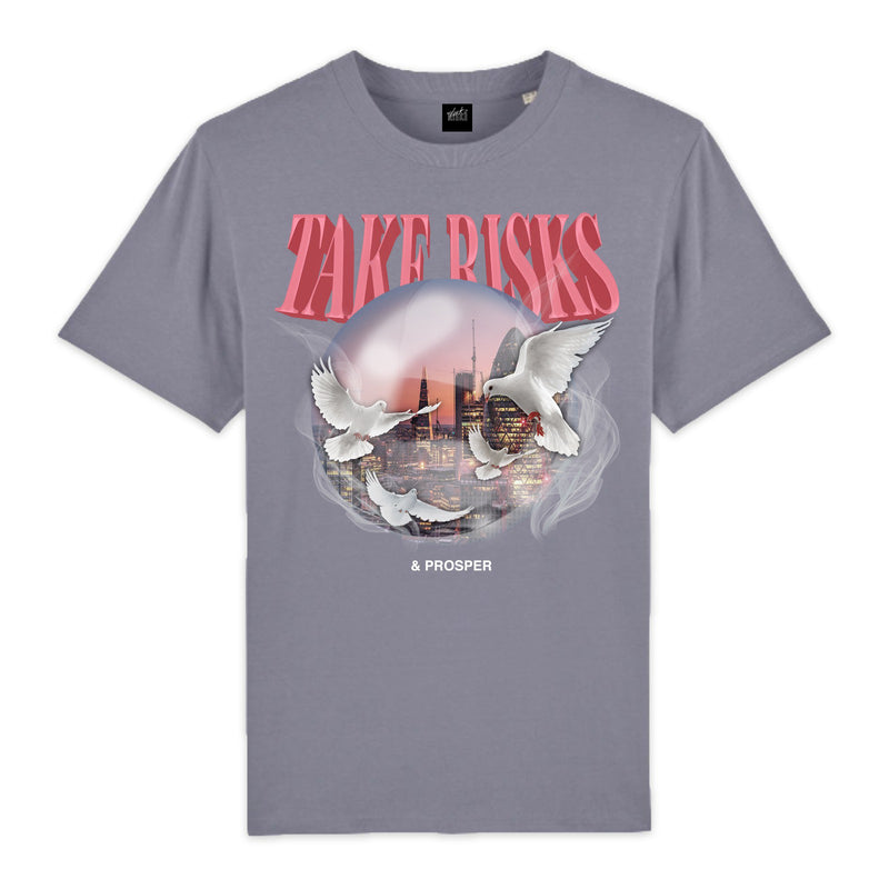 Take Risks Nardo Grey "Views From A Dove" Graphic T-Shirt