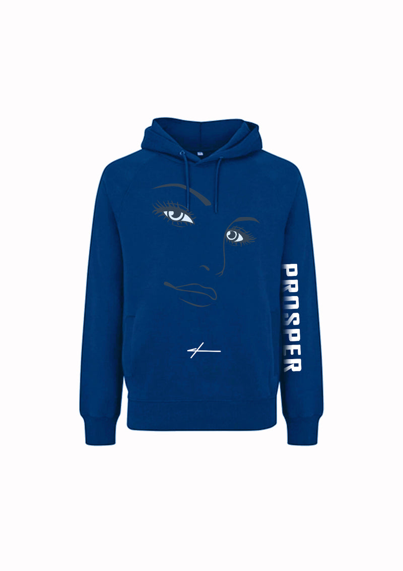 PROSPER | ALL EYES ON ME HOODIE - ROYAL BLUE/WHITE