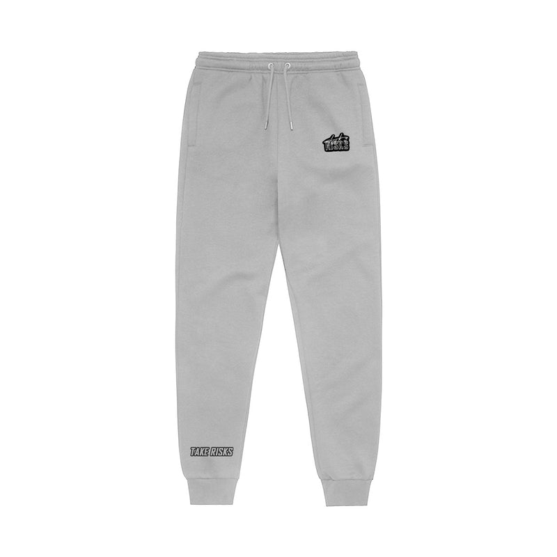 Take Risks Mini Chenille Logo Track Pants (Grey)