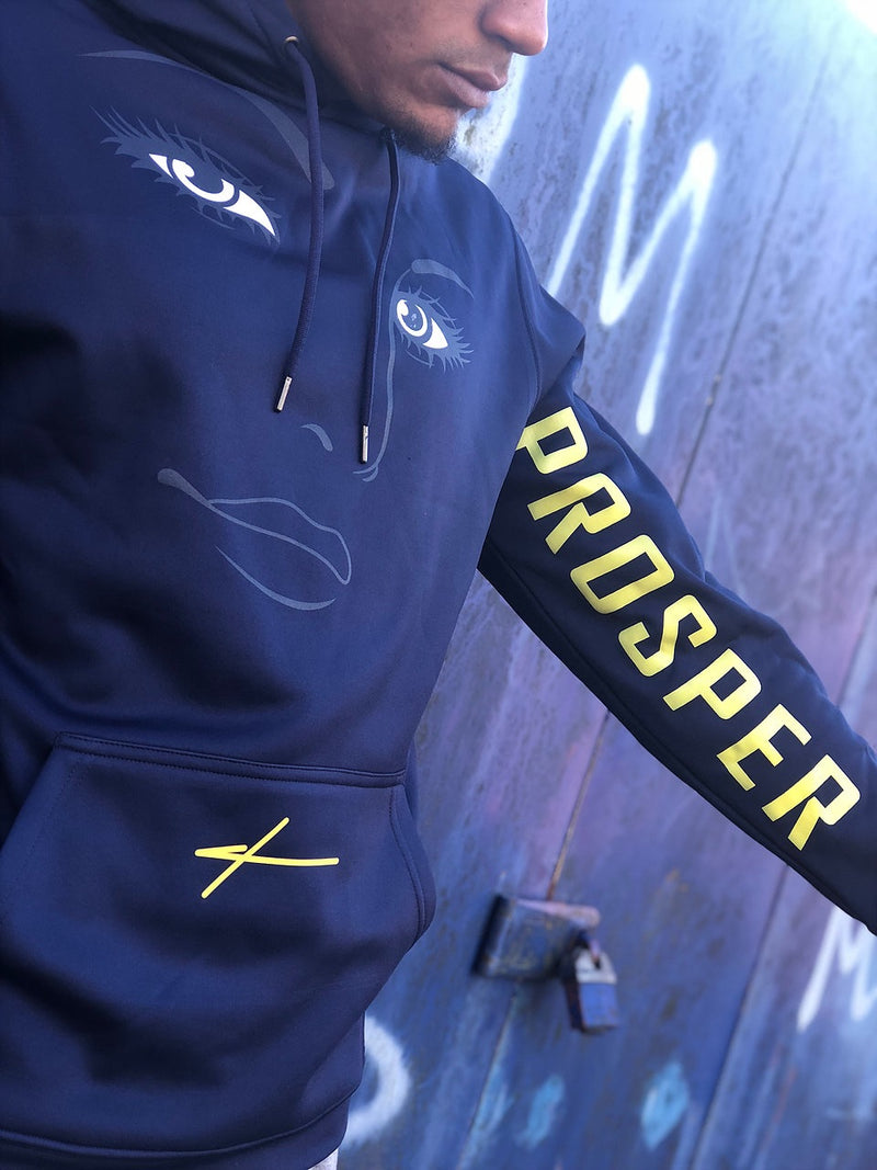 PROSPER | ALL EYES ON ME HOODIE - NAVY BLUE